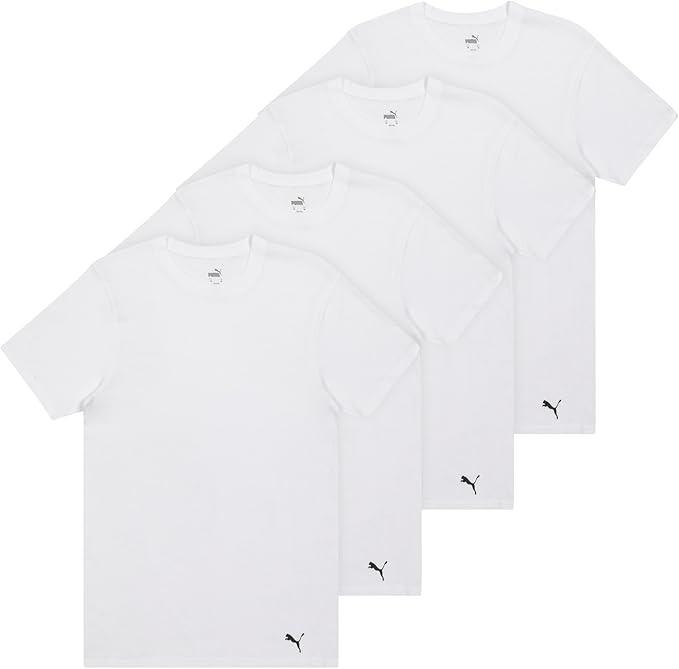 👕 Camisetas Puma Cuello Redondo Hombre (Paquete de 4)