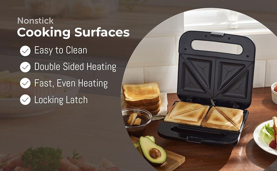 🥪 Sanduchera Elite Gourmet de Acero Inoxidable