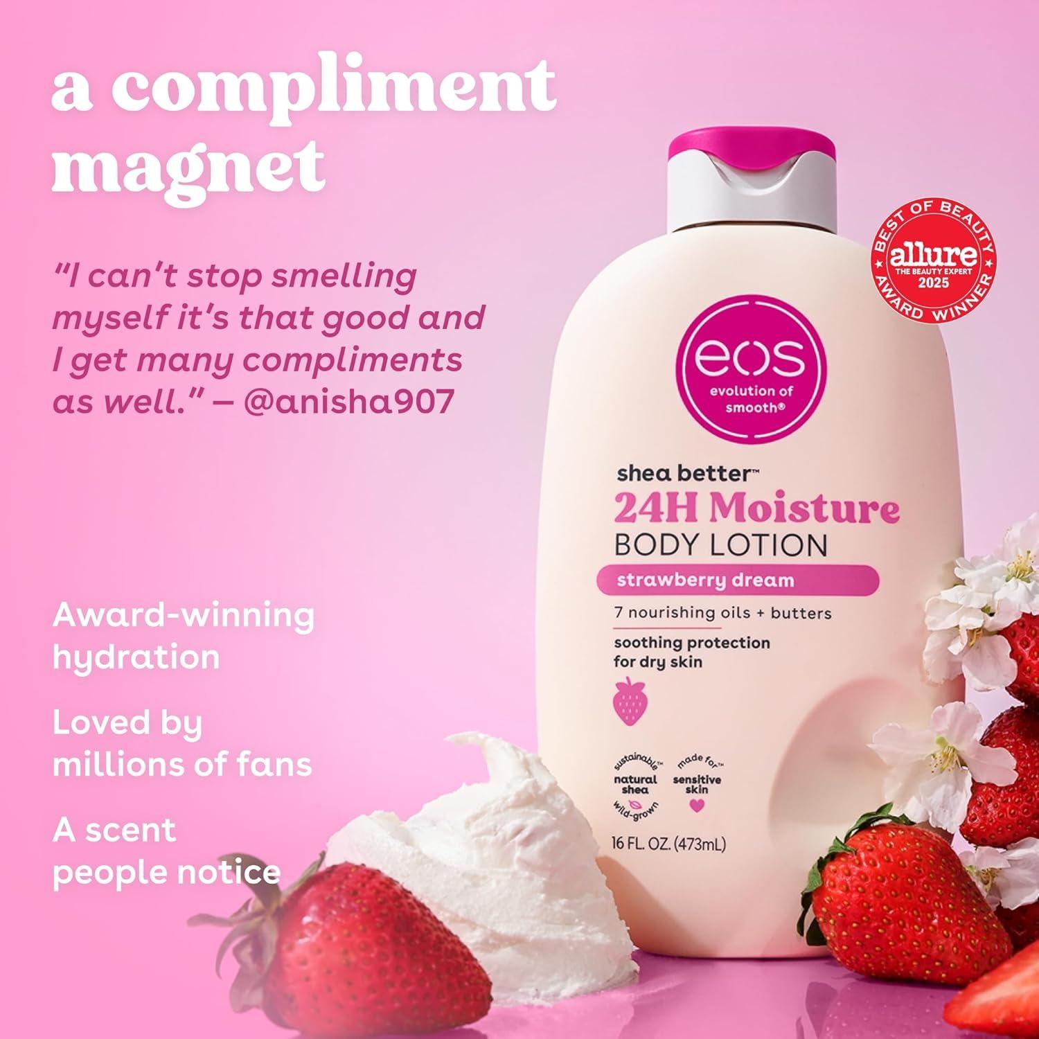 🍓 Loción Corporal eos Strawberry Dream 473 ml