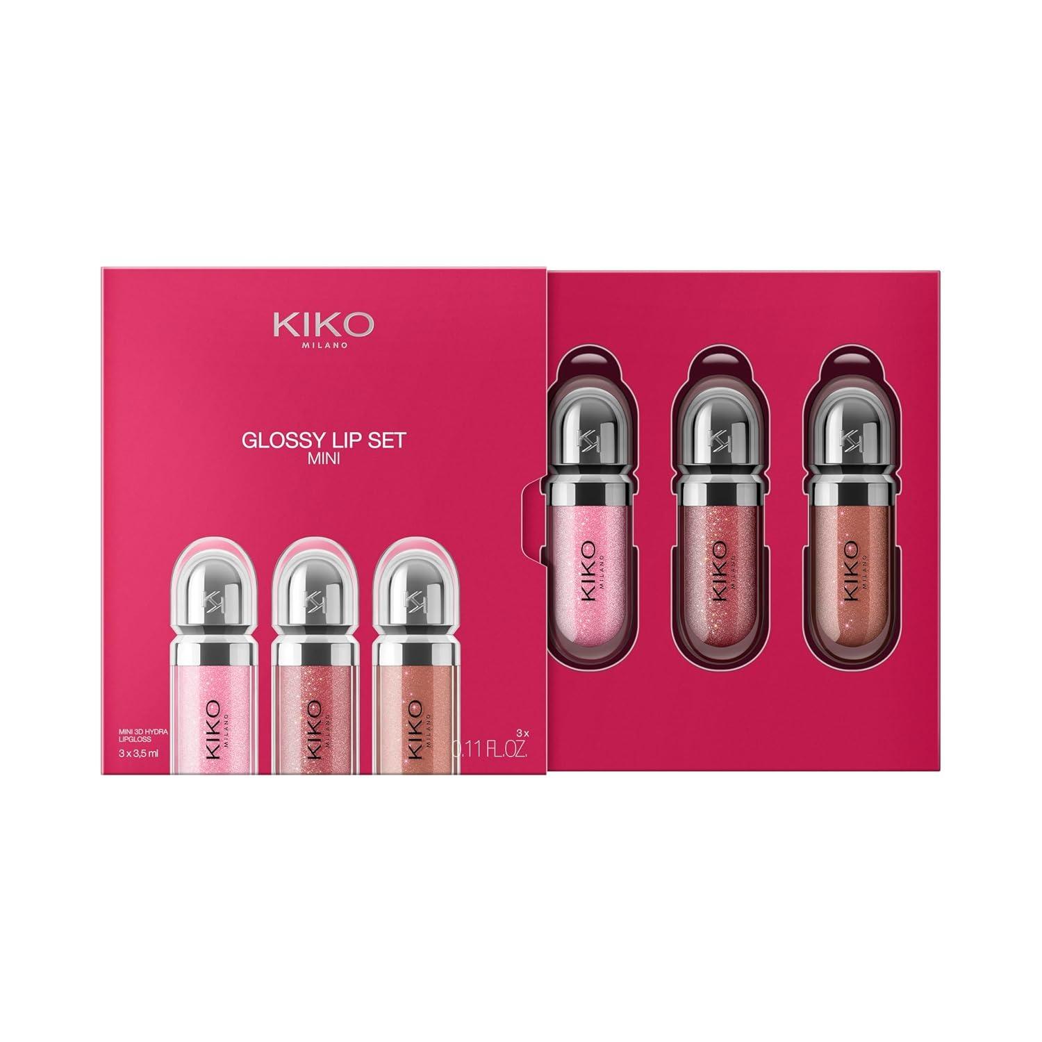 💄 KIKO Milano Glossy Lip Set Mini (Paquete de 3)