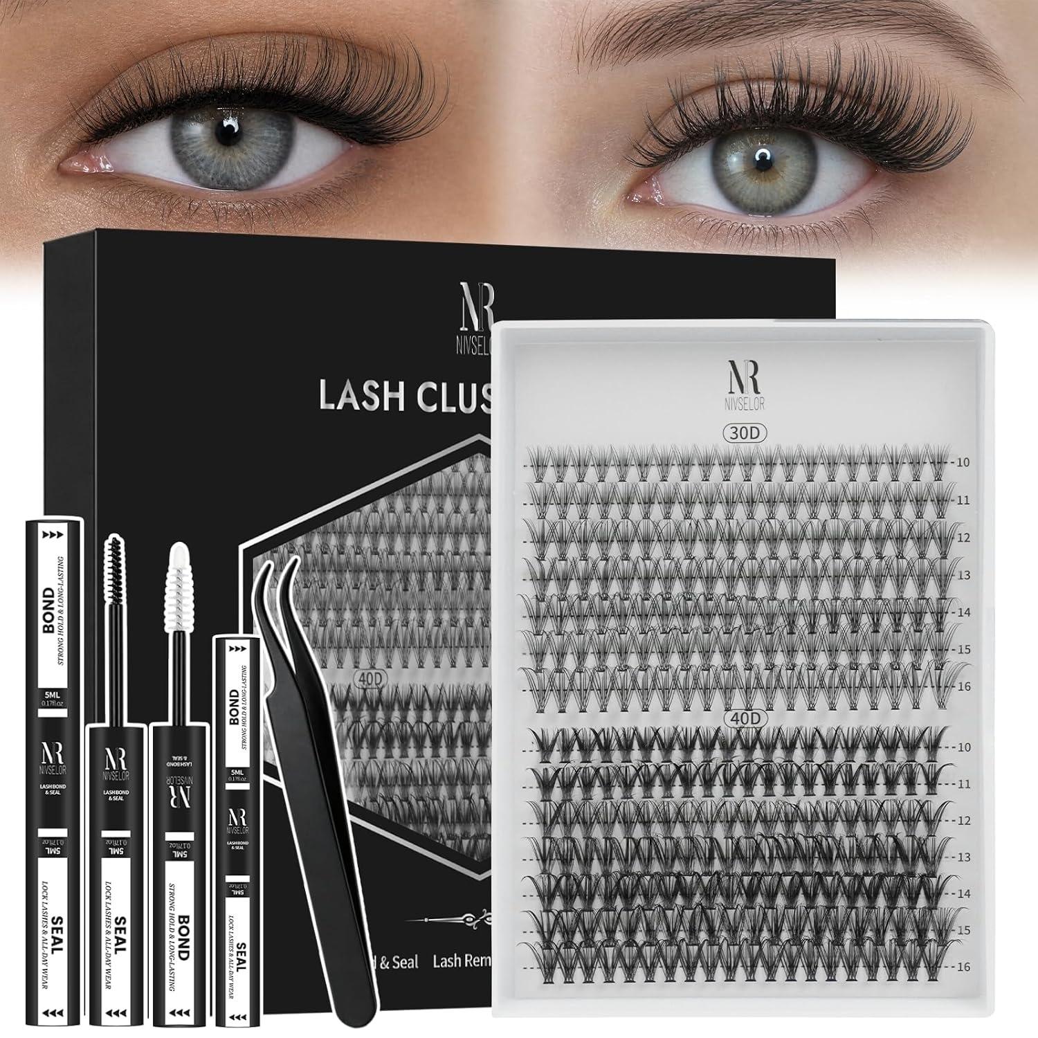 👁️ Kit de Extensiones de Pestañas Nivselor